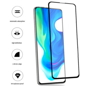 Folie COMANDO Ultra Thin Proof compatibila cu Xiaomi Poco F2 Pro, Rezistenta ridicata la socuri, Acoperire completa a ecranului, Lipici adeziv pe intreaga suprafata, 0,3 mm, Cadru negru - 3