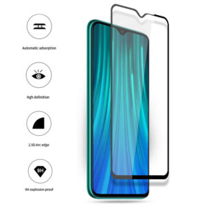 Folie COMANDO Ultra Thin Proof compatibila cu Xiaomi Redmi Note 8T, Rezistenta ridicata la socuri, Acoperire completa a ecranului, Lipici adeziv pe intreaga suprafata, 0,3 mm, Cadru negru - 3