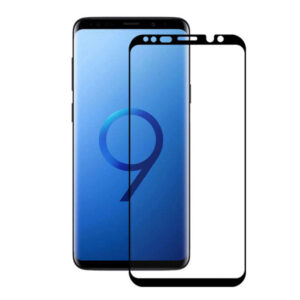 Folie COMANDO Ultra Thin Proof compatibila cu Samsung Galaxy S9, Rezistenta ridicata la socuri, Acoperire completa a ecranului, Lipici adeziv pe intreaga suprafata, 0,3 mm, Cadru negru