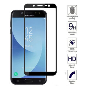 Folie COMANDO Ultra Thin Proof compatibila cu Samsung Galaxy J6 (2018), Rezistenta ridicata la socuri, Acoperire completa a ecranului, Lipici adeziv pe intreaga suprafata, 0,3 mm, Cadru negru - 2