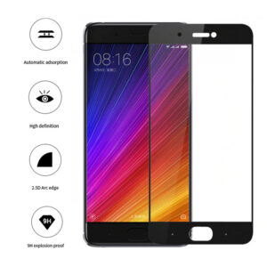 Folie COMANDO Ultra Thin Proof compatibila cu Xiaomi Mi 5x, Rezistenta ridicata la socuri, Acoperire completa a ecranului, Lipici adeziv pe intreaga suprafata, 0,3 mm, Cadru negru - 3