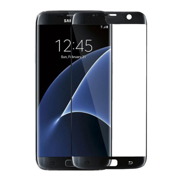 Folie COMANDO Ultra Thin Proof compatibila cu Samsung Galaxy S6, Rezistenta ridicata la socuri, Acoperire completa a ecranului, Lipici adeziv pe intreaga suprafata, 0,3 mm, Cadru negru