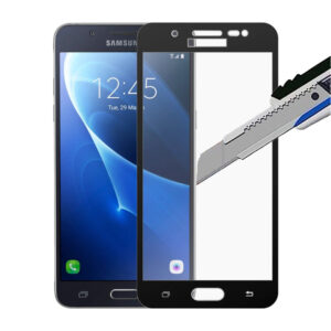 Folie COMANDO Ultra Thin Proof compatibila cu Samsung Galaxy J5 (2016), Rezistenta ridicata la socuri, Acoperire completa a ecranului, Lipici adeziv pe intreaga suprafata, 0,3 mm, Cadru negru - 2