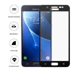 Folie COMANDO Ultra Thin Proof compatibila cu Samsung Galaxy J5 (2016), Rezistenta ridicata la socuri, Acoperire completa a ecranului, Lipici adeziv pe intreaga suprafata, 0,3 mm, Cadru negru - 3