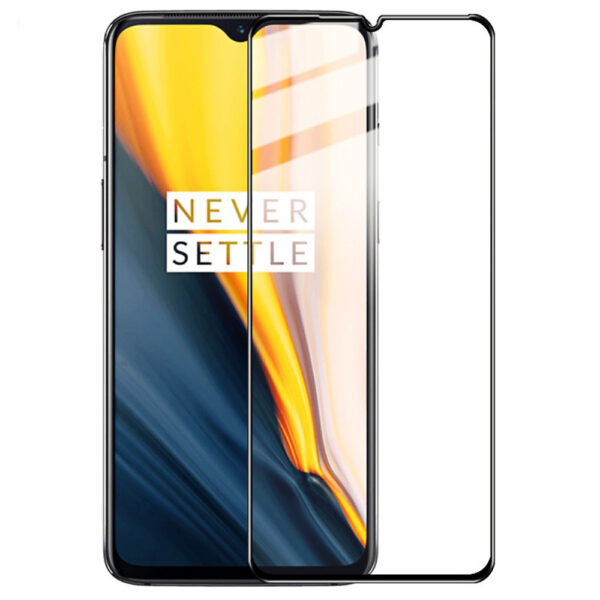 Folie COMANDO Ultra Thin Proof compatibila cu OnePlus 7T, Rezistenta ridicata la socuri, Acoperire completa a ecranului, Lipici adeziv pe intreaga suprafata, 0,3 mm, Cadru negru