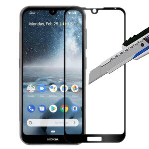 Folie COMANDO Ultra Thin Proof compatibila cu Nokia 3.2, Rezistenta ridicata la socuri, Acoperire completa a ecranului, Lipici adeziv pe intreaga suprafata, 0,3 mm, Cadru negru - 2