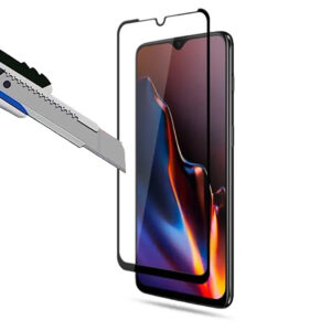 Folie COMANDO Ultra Thin Proof compatibila cu OnePlus 6T, Rezistenta ridicata la socuri, Acoperire completa a ecranului, Lipici adeziv pe intreaga suprafata, 0,3 mm, Cadru negru - 2