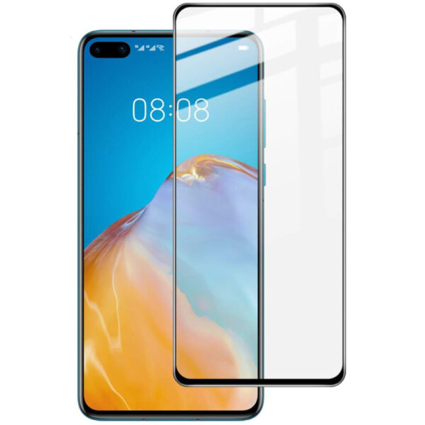 Folie COMANDO Ultra Thin Proof compatibila cu Huawei P40, Rezistenta ridicata la socuri, Acoperire completa a ecranului, Lipici adeziv pe intreaga suprafata, 0,3 mm, Cadru negru