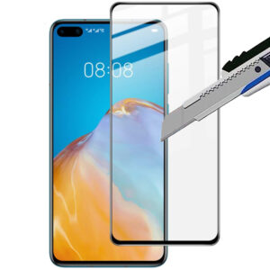 Folie COMANDO Ultra Thin Proof compatibila cu Huawei P40, Rezistenta ridicata la socuri, Acoperire completa a ecranului, Lipici adeziv pe intreaga suprafata, 0,3 mm, Cadru negru - 2