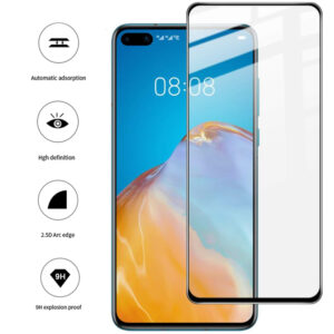 Folie COMANDO Ultra Thin Proof compatibila cu Huawei P40, Rezistenta ridicata la socuri, Acoperire completa a ecranului, Lipici adeziv pe intreaga suprafata, 0,3 mm, Cadru negru - 3