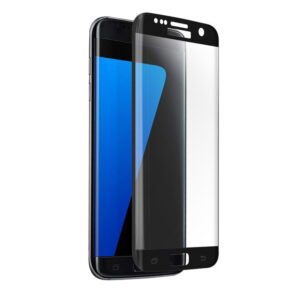 Folie COMANDO Ultra Thin Proof compatibila cu Samsung Galaxy S7, Rezistenta ridicata la socuri, Acoperire completa a ecranului, Lipici adeziv pe intreaga suprafata, 0,3 mm, Cadru negru