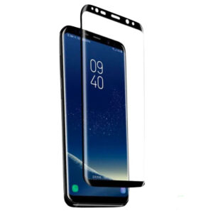 Folie COMANDO Ultra Thin Proof compatibila cu Samsung Galaxy S8 Plus, Rezistenta ridicata la socuri, Acoperire completa a ecranului, Lipici adeziv pe intreaga suprafata, 0,3 mm, Cadru negru