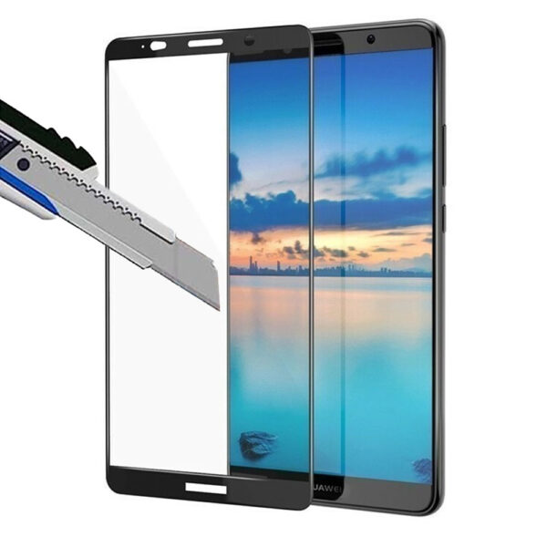 Folie COMANDO Ultra Thin Proof compatibila cu Huawei Mate 10 Lite, Rezistenta ridicata la socuri, Acoperire completa a ecranului, Lipici adeziv pe intreaga suprafata, 0,3 mm, Cadru negru - 2