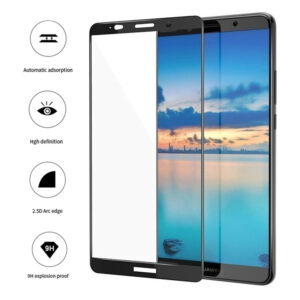 Folie COMANDO Ultra Thin Proof compatibila cu Huawei Mate 10 Lite, Rezistenta ridicata la socuri, Acoperire completa a ecranului, Lipici adeziv pe intreaga suprafata, 0,3 mm, Cadru negru - 3