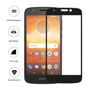 Folie COMANDO Ultra Thin Proof compatibila cu Motorola Moto G6 Play, Rezistenta ridicata la socuri, Acoperire completa a ecranului, Lipici adeziv pe intreaga suprafata, 0,3 mm, Cadru negru - 3