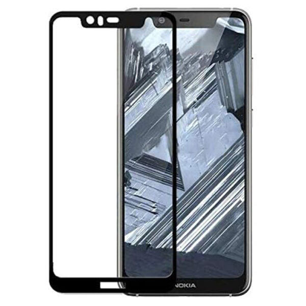 Folie COMANDO Ultra Thin Proof compatibila cu Nokia 5.1 Plus, Rezistenta ridicata la socuri, Acoperire completa a ecranului, Lipici adeziv pe intreaga suprafata, 0,3 mm, Cadru negru