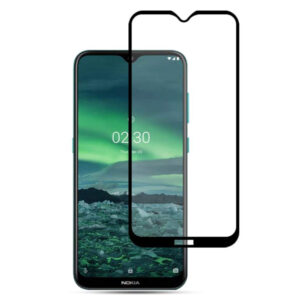 Folie COMANDO Ultra Thin Proof compatibila cu Nokia 2.3, Rezistenta ridicata la socuri, Acoperire completa a ecranului, Lipici adeziv pe intreaga suprafata, 0,3 mm, Cadru negru