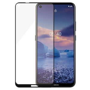 Folie COMANDO Ultra Thin Proof compatibila cu Nokia 3.4, Rezistenta ridicata la socuri, Acoperire completa a ecranului, Lipici adeziv pe intreaga suprafata, 0,3 mm, Cadru negru