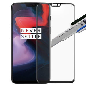 Folie COMANDO Ultra Thin Proof compatibila cu OnePlus 6, Rezistenta ridicata la socuri, Acoperire completa a ecranului, Lipici adeziv pe intreaga suprafata, 0,3 mm, Cadru negru - 2