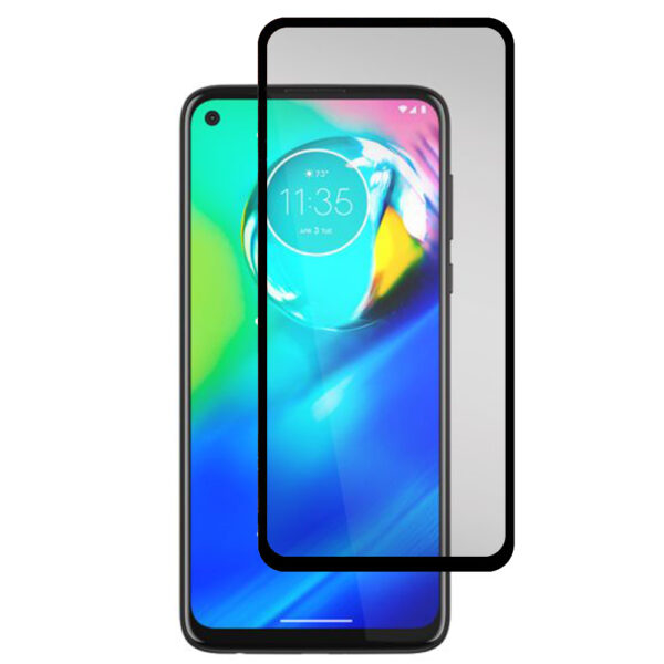 Folie COMANDO Ultra Thin Proof compatibila cu Motorola Moto G8, Rezistenta ridicata la socuri, Acoperire completa a ecranului, Lipici adeziv pe intreaga suprafata, 0,3 mm, Cadru negru