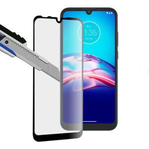 Folie COMANDO Ultra Thin Proof compatibila cu Motorola Moto E6 Plus, Rezistenta ridicata la socuri, Acoperire completa a ecranului, Lipici adeziv pe intreaga suprafata, 0,3 mm, Cadru negru - 2