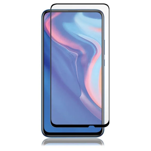 Folie COMANDO Ultra Thin Proof compatibila cu Huawei P Smart Pro, Rezistenta ridicata la socuri, Acoperire completa a ecranului, Lipici adeziv pe intreaga suprafata, 0,3 mm, Cadru negru