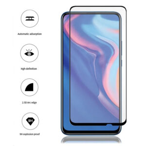 Folie COMANDO Ultra Thin Proof compatibila cu Huawei P Smart Pro, Rezistenta ridicata la socuri, Acoperire completa a ecranului, Lipici adeziv pe intreaga suprafata, 0,3 mm, Cadru negru - 3