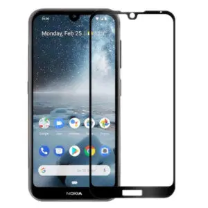 Folie COMANDO Ultra Thin Proof compatibila cu Nokia 2.2, Rezistenta ridicata la socuri, Acoperire completa a ecranului, Lipici adeziv pe intreaga suprafata, 0,3 mm, Cadru negru