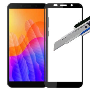 Folie COMANDO Ultra Thin Proof compatibila cu Huawei Y5P, Rezistenta ridicata la socuri, Acoperire completa a ecranului, Lipici adeziv pe intreaga suprafata, 0,3 mm, Cadru negru - 2