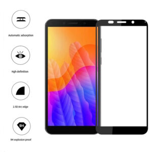 Folie COMANDO Ultra Thin Proof compatibila cu Huawei Y5P, Rezistenta ridicata la socuri, Acoperire completa a ecranului, Lipici adeziv pe intreaga suprafata, 0,3 mm, Cadru negru - 3