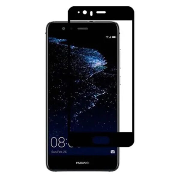 Folie COMANDO Ultra Thin Proof compatibila cu Huawei P10, Rezistenta ridicata la socuri, Acoperire completa a ecranului, Lipici adeziv pe intreaga suprafata, 0,3 mm, Cadru negru