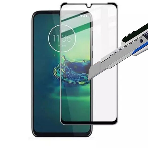 Folie COMANDO Ultra Thin Proof compatibila cu Motorola Moto G9 Play, Rezistenta ridicata la socuri, Acoperire completa a ecranului, Lipici adeziv pe intreaga suprafata, 0,3 mm, Cadru negru - 2