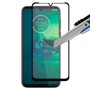 Folie COMANDO Ultra Thin Proof compatibila cu Motorola Moto E7 Plus, Rezistenta ridicata la socuri, Acoperire completa a ecranului, Lipici adeziv pe intreaga suprafata, 0,3 mm, Cadru negru - 2