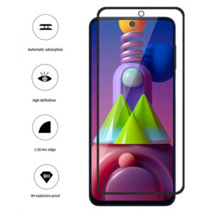 Folie COMANDO Ultra Thin Proof compatibila cu Samsung Galaxy F62, Rezistenta ridicata la socuri, Acoperire completa a ecranului, Lipici adeziv pe intreaga suprafata, 0,3 mm, Cadru negru - 3