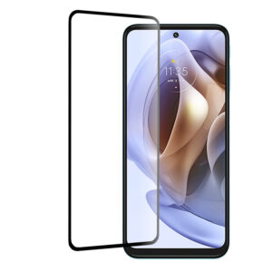 Folie COMANDO Ultra Thin Proof compatibila cu Motorola Moto G71 5G, Rezistenta ridicata la socuri, Acoperire completa a ecranului, Lipici adeziv pe intreaga suprafata, 0,3 mm, Cadru negru