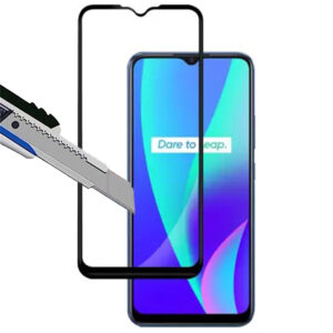 Folie COMANDO Ultra Thin Proof compatibila cu Realme C21Y, Rezistenta ridicata la socuri, Acoperire completa a ecranului, Lipici adeziv pe intreaga suprafata, 0,3 mm, Cadru negru - 2