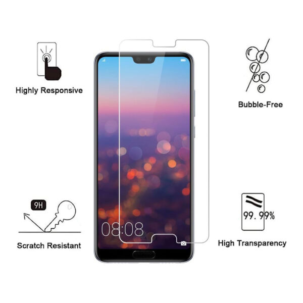 Folie de protectie compatibila cu Huawei P20, 9H Cushion Glass, Complete Bonding, Case-Friendly, Clar - 2