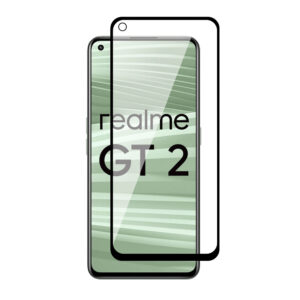 Folie COMANDO Ultra Thin Proof compatibila cu Realme GT Neo2, Rezistenta ridicata la socuri, Acoperire completa a ecranului, Lipici adeziv pe intreaga suprafata, 0,3 mm, Cadru negru