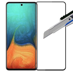 Folie COMANDO Ultra Thin Proof compatibila cu Samsung Galaxy A73 5G, Rezistenta ridicata la socuri, Acoperire completa a ecranului, Lipici adeziv pe intreaga suprafata, 0,3 mm, Cadru negru - 2