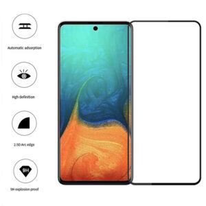 Folie COMANDO Ultra Thin Proof compatibila cu Samsung Galaxy A73 5G, Rezistenta ridicata la socuri, Acoperire completa a ecranului, Lipici adeziv pe intreaga suprafata, 0,3 mm, Cadru negru - 3