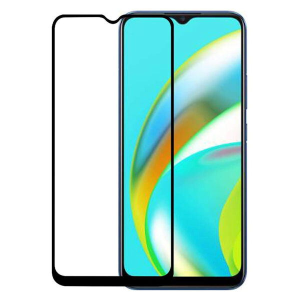 Folie COMANDO Ultra Thin Proof compatibila cu Realme C25Y, Rezistenta ridicata la socuri, Acoperire completa a ecranului, Lipici adeziv pe intreaga suprafata, 0,3 mm, Cadru negru