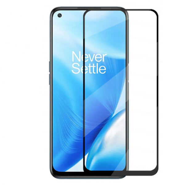 Folie COMANDO Ultra Thin Proof compatibila cu OnePlus Nord 2 5G, Rezistenta ridicata la socuri, Acoperire completa a ecranului, Lipici adeziv pe intreaga suprafata, 0,3 mm, Cadru negru