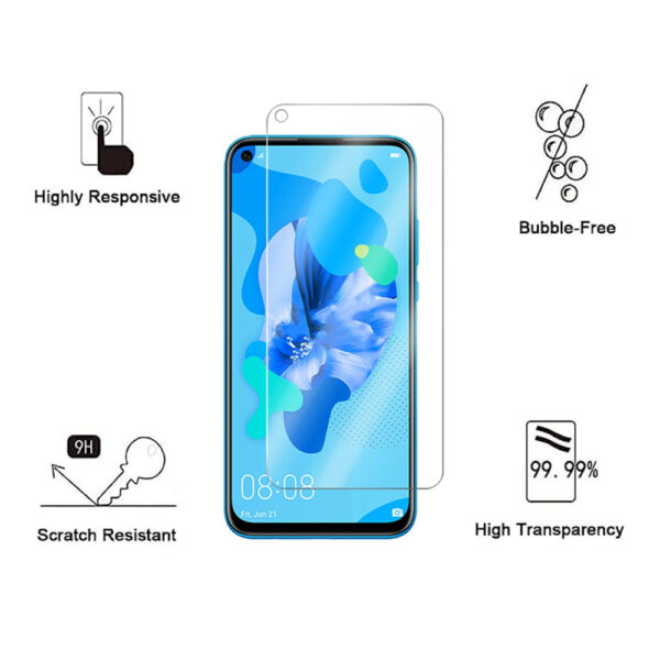 Folie de protectie compatibila cu Huawei P20 Lite 2019, 9H Cushion Glass, Complete Bonding, Case-Friendly, Clar - 2