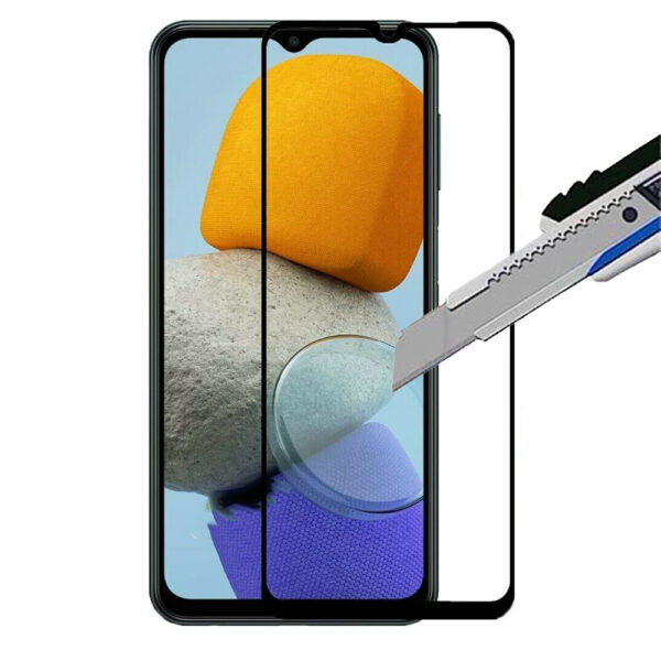 Folie COMANDO Ultra Thin Proof compatibila cu Samsung Galaxy M23 5G, Rezistenta ridicata la socuri, Acoperire completa a ecranului, Lipici adeziv pe intreaga suprafata, 0,3 mm, Cadru negru - 2