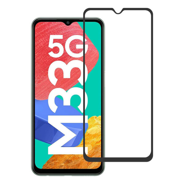 Folie COMANDO Ultra Thin Proof compatibila cu Samsung Galaxy M33 5G, Rezistenta ridicata la socuri, Acoperire completa a ecranului, Lipici adeziv pe intreaga suprafata, 0,3 mm, Cadru negru