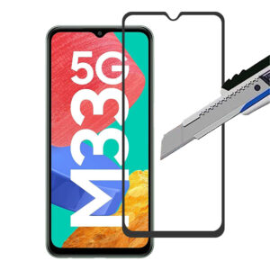 Folie COMANDO Ultra Thin Proof compatibila cu Samsung Galaxy M33 5G, Rezistenta ridicata la socuri, Acoperire completa a ecranului, Lipici adeziv pe intreaga suprafata, 0,3 mm, Cadru negru - 2