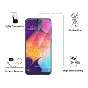 Folie de protectie compatibila cu Samsung Galaxy A70, 9H Cushion Glass, Complete Bonding, Case-Friendly, Clar - 2