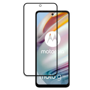 Folie COMANDO Ultra Thin Proof compatibila cu Motorola Moto G60, Rezistenta ridicata la socuri, Acoperire completa a ecranului, Lipici adeziv pe intreaga suprafata, 0,3 mm, Cadru negru