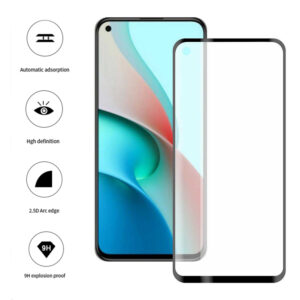 Folie COMANDO Ultra Thin Proof compatibila cu Xiaomi 11 Lite 5G NE, Rezistenta ridicata la socuri, Acoperire completa a ecranului, Lipici adeziv pe intreaga suprafata, 0,3 mm, Cadru negru - 3