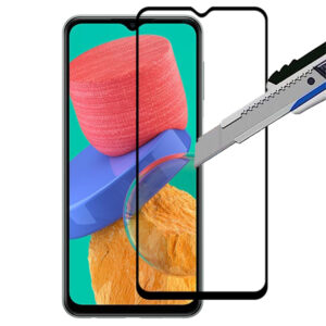 Folie COMANDO Ultra Thin Proof compatibila cu Samsung Galaxy M13, Rezistenta ridicata la socuri, Acoperire completa a ecranului, Lipici adeziv pe intreaga suprafata, 0,3 mm, Cadru negru - 2